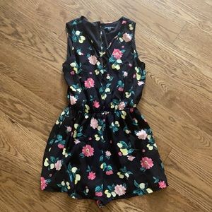 floral lemon romper